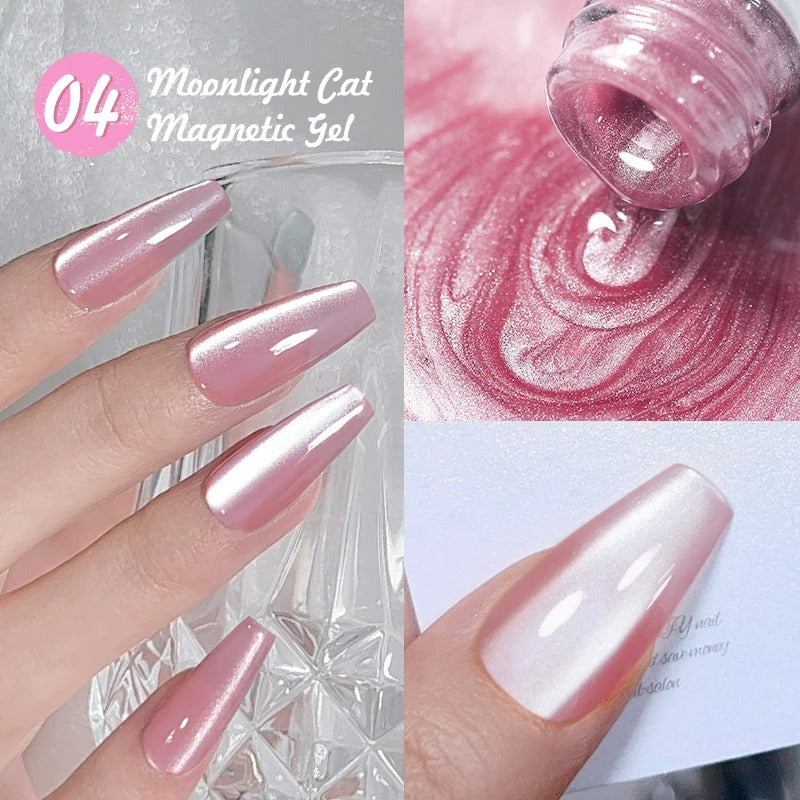 Moonlight Cat Magnetic Gel: Celestial Glamour at Your Fingertips