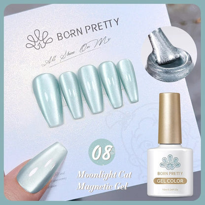 Moonlight Cat Magnetic Gel: Celestial Glamour at Your Fingertips