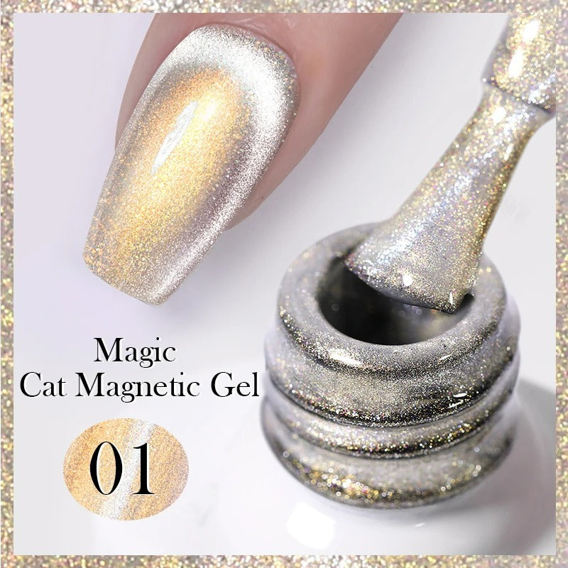 Moonlight Cat Magnetic Gel: Celestial Glamour at Your Fingertips