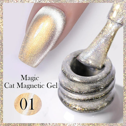 Moonlight Cat Magnetic Gel: Celestial Glamour at Your Fingertips