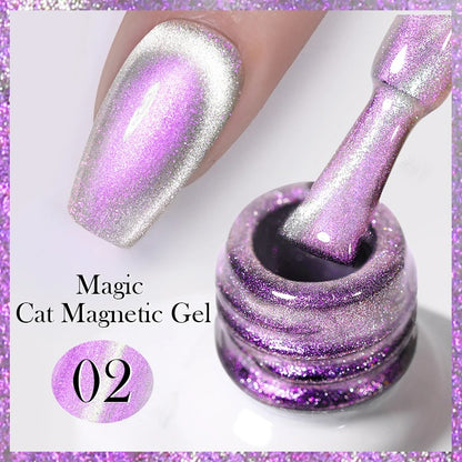 Moonlight Cat Magnetic Gel: Celestial Glamour at Your Fingertips