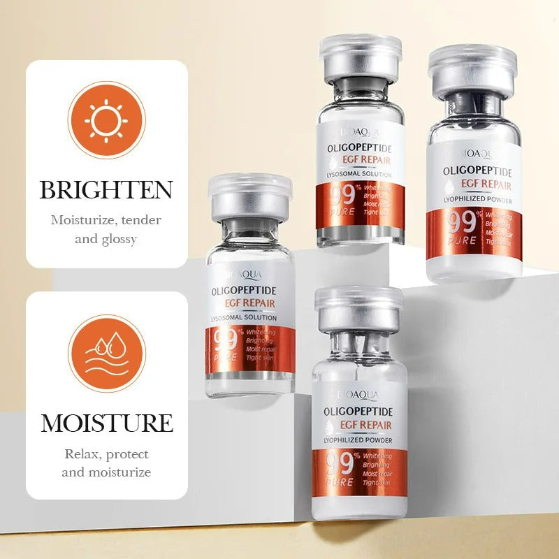 BIOAOUA Oligopeptide Face Skin Repair Freeze-dried Powder Set: Unlock Your Skin's Youthful Potential