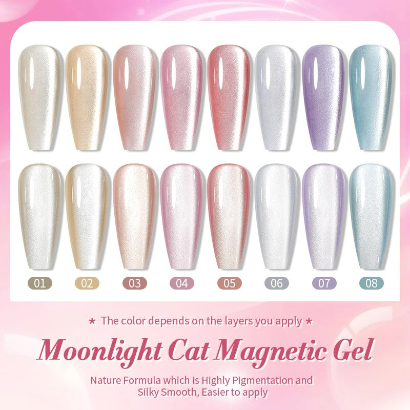 Moonlight Cat Magnetic Gel: Celestial Glamour at Your Fingertips