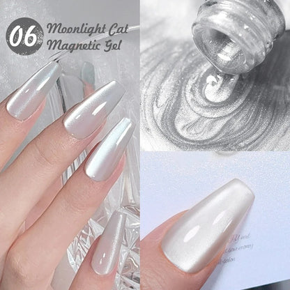 Moonlight Cat Magnetic Gel: Celestial Glamour at Your Fingertips